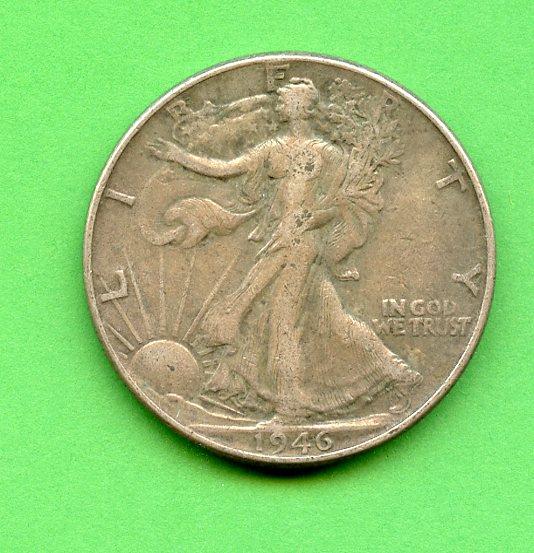 U.S.A. Half Dollar Coin  Dated 1946