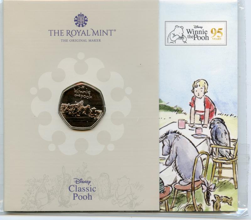 UK  Royal Mint 2021 Winnie The Pooh and Friends Brilliant Uncirculated 50 Pence Coin