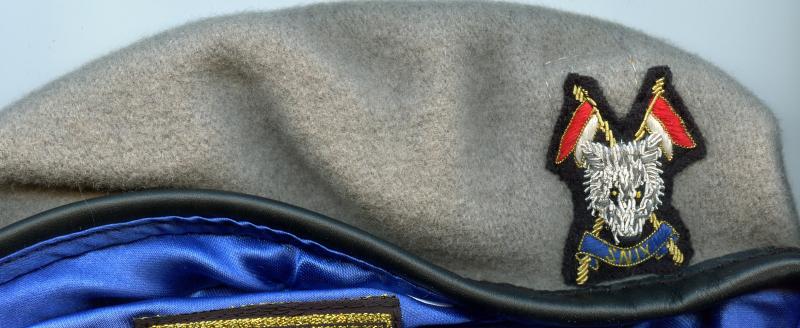 The Scottish and North Irish Yeomanry (SNIY) Officers Beret with Badge