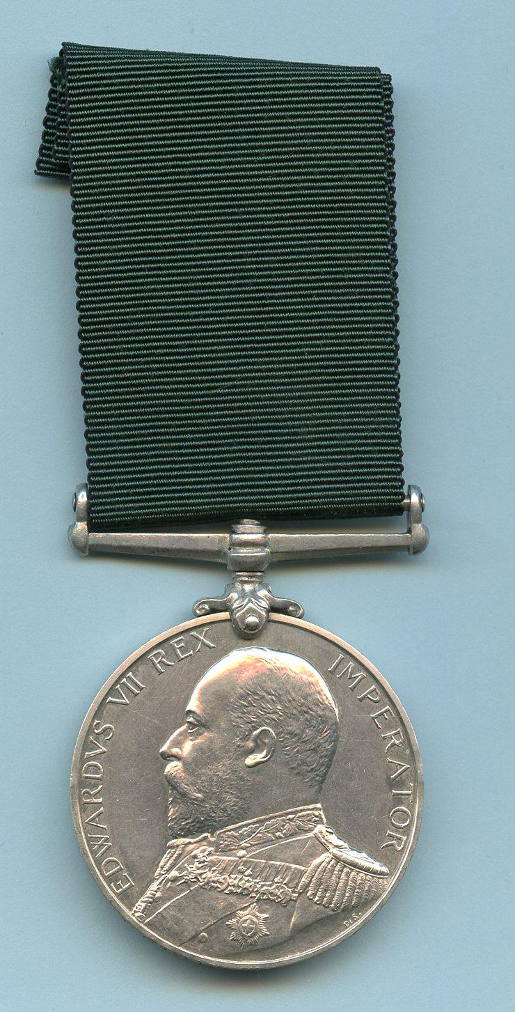 Royal Naval Reserve Long Service Medal To Seaman 1st Class J Leadingham. R.N.R.