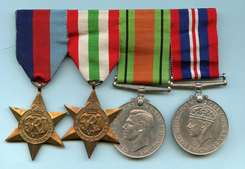 WW2 Italian Campaign Mounted Medal Group