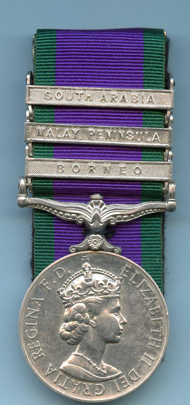 Campaign Service Medal 1962  3 Clasps To Trooper H Morrison, 4th Royal Tank Regiment