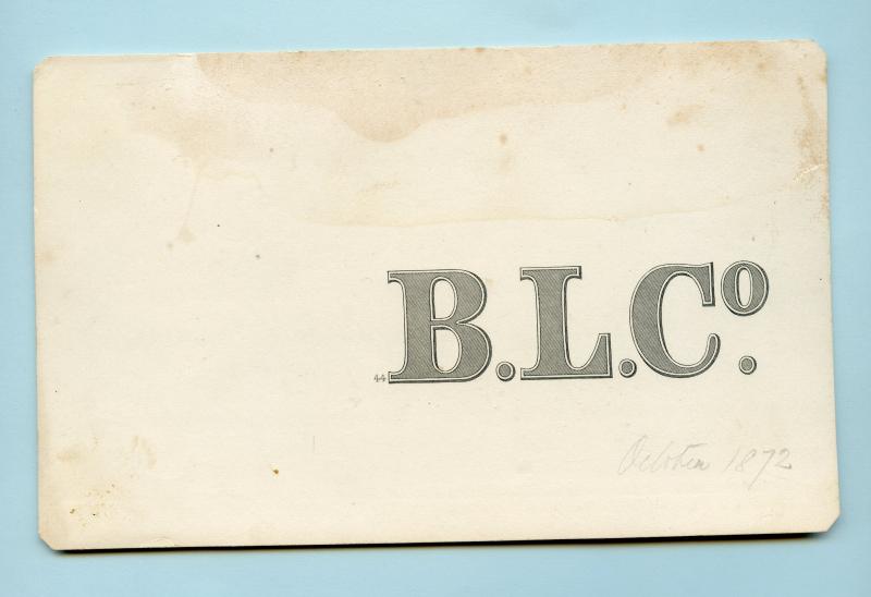 British Linen Bank Security Printing Proof 1872