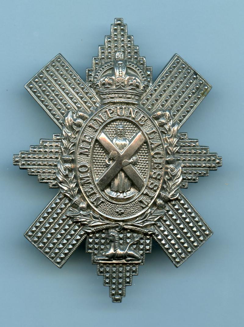 Black Watch The Royal Highlanders, Kings Crown Cap Badge 1937-52