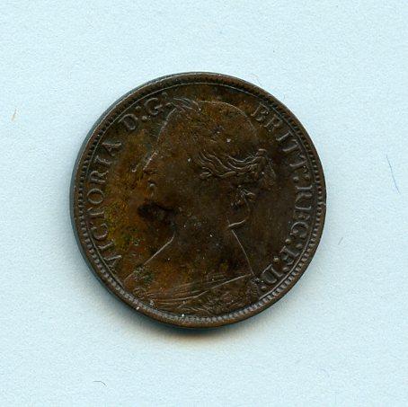 UK  Queen Victoria  Farthing Coin  Dated 1873