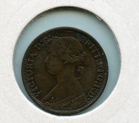 UK  Queen Victoria  Farthing Coin  Dated 1864