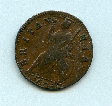 UK  William & Mary  Farthing Coin  Dated 1694