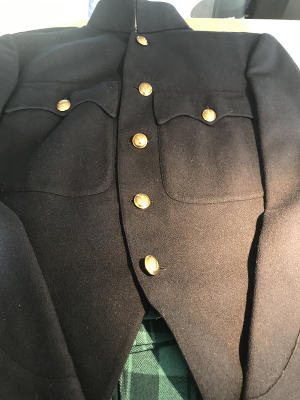 Royal Scots Fusiliers Blues Dress Number One Jacket with scarce RSF Trews