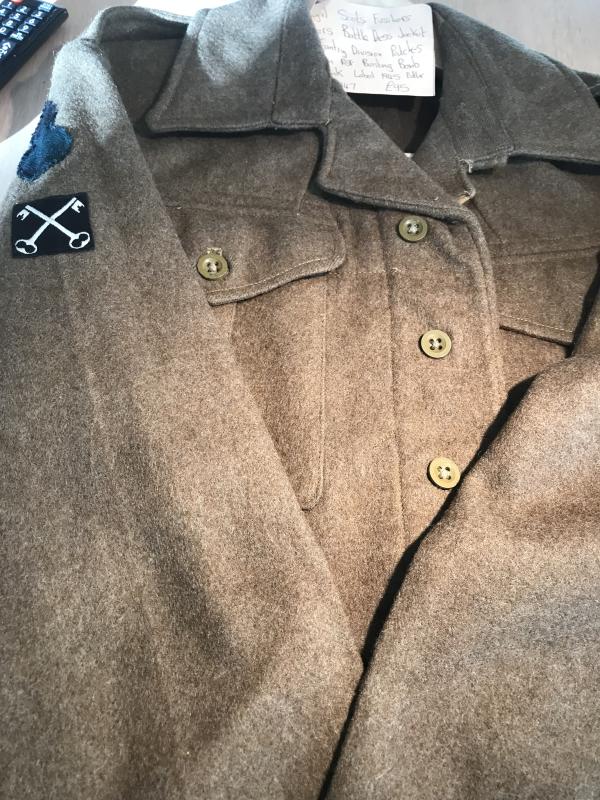 Royal Scots Fusiliers Officers Battle Dress Jacket 1945 Pattern