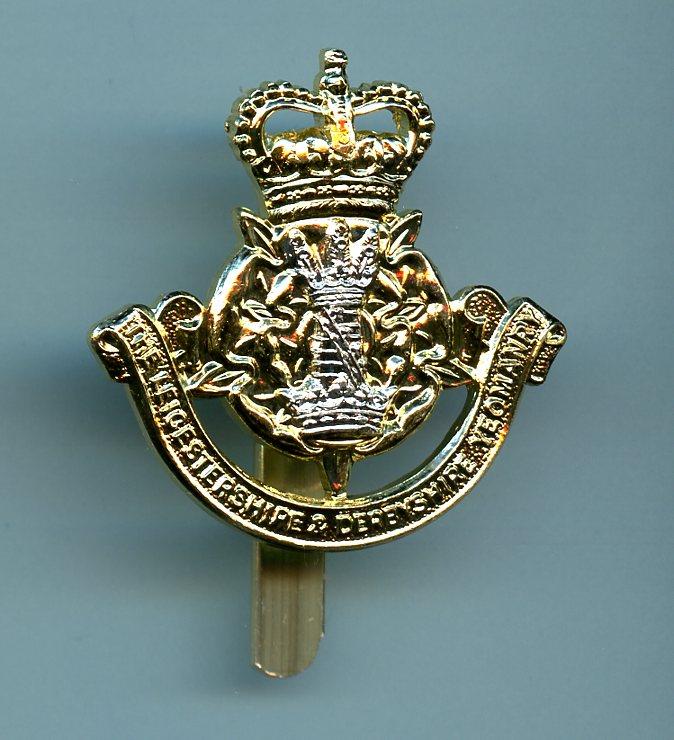 Leicestershire & Derbyshire Yeomanry Anodised Cap Badge