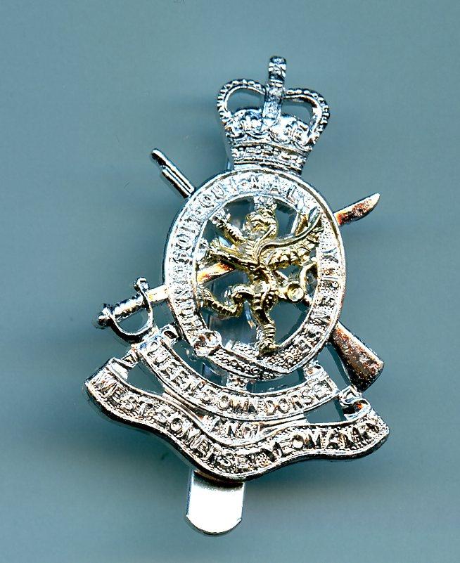Dorset & West Somerset Yeomanry Anodised Cap Badge