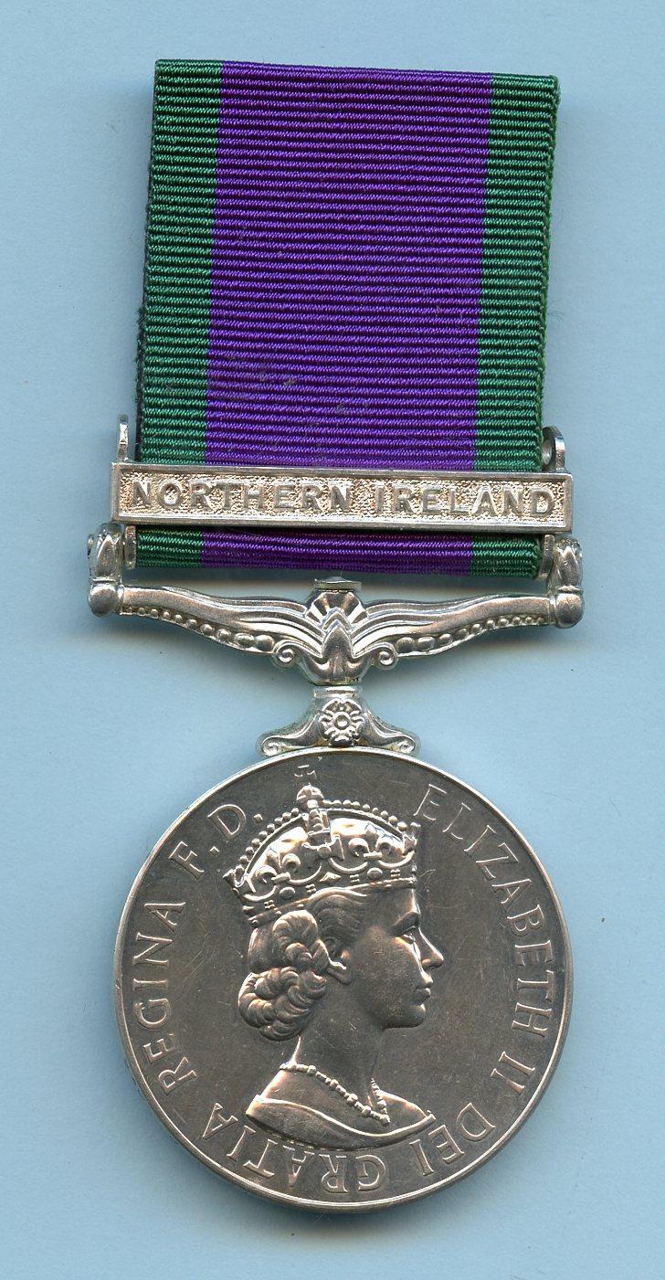 Campaign Service Medal 1962  Northern Ireland, Senior Aircraftsman Royal Air Force