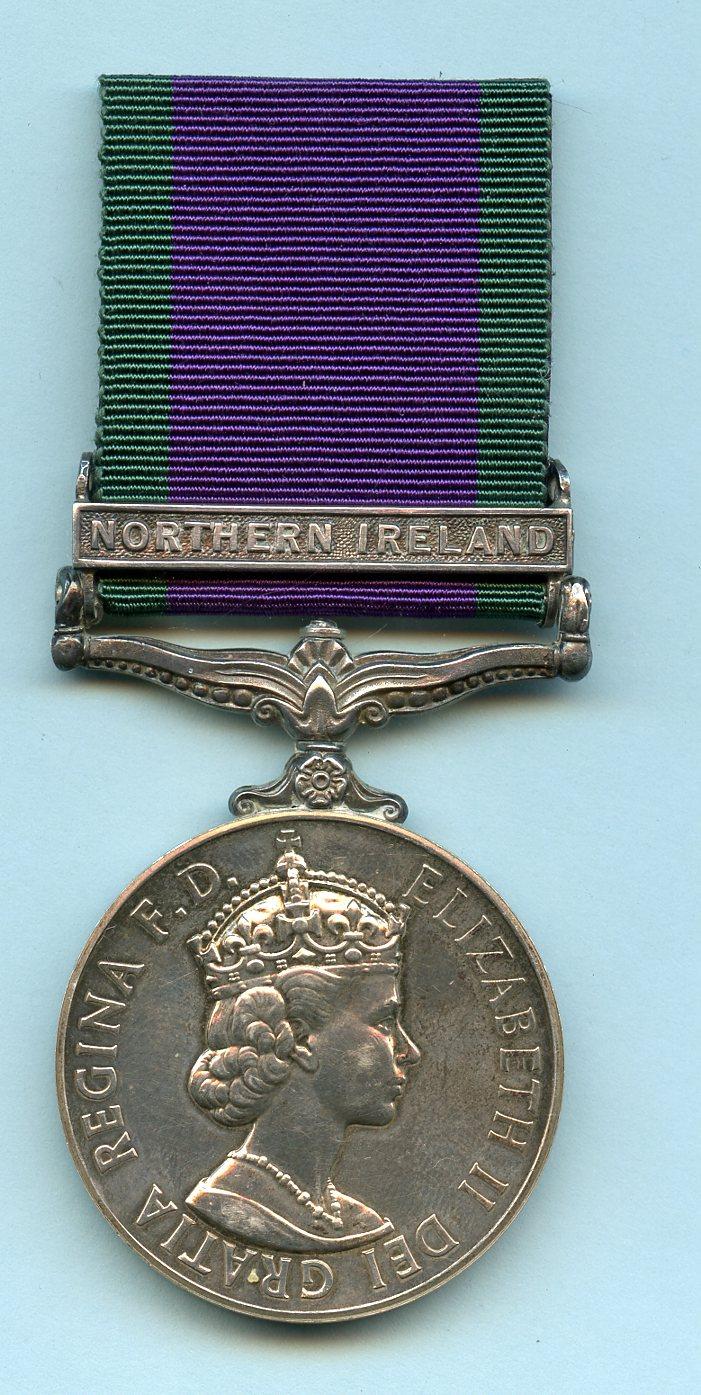 Campaign Service Medal 1962  Northern Ireland, MEM1 Royal Navy