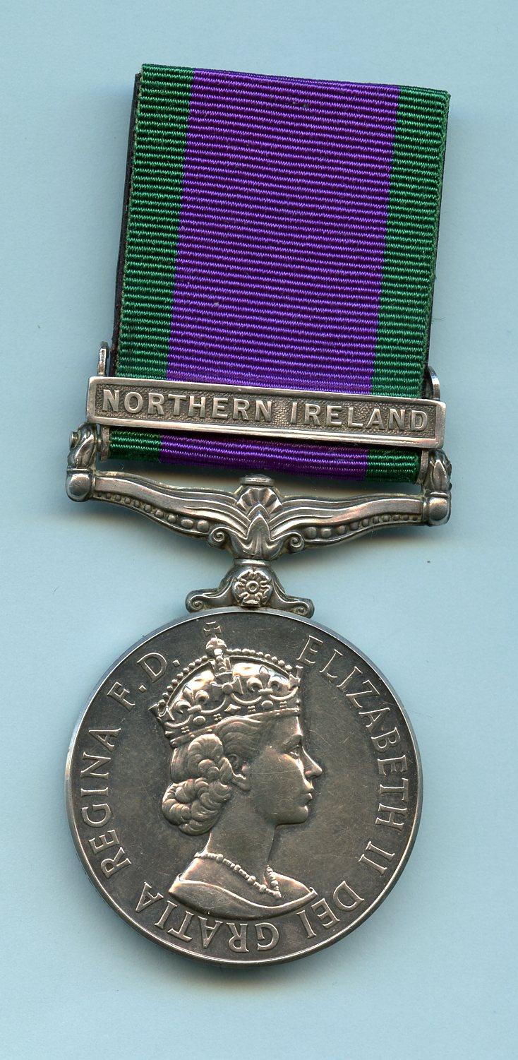 Campaign Service Medal 1962  Northern Ireland; Pte, Duke of Wellingtons Regiment