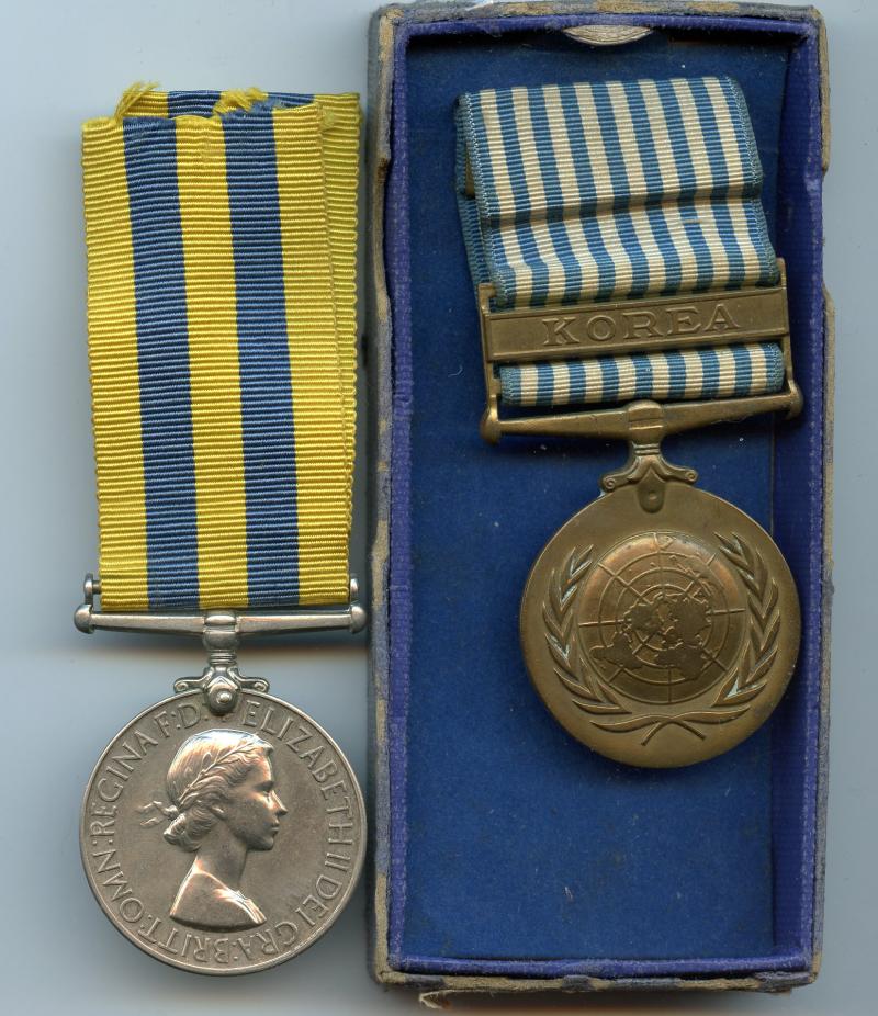 Korean War Pair of Medals To Pte J MacFarlane, Black watch