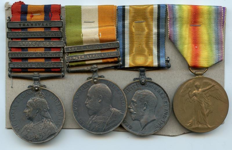 Boer War & WW1 Medals Group To Cpl George Govey, East Surrey Regiment & Military Foot Police