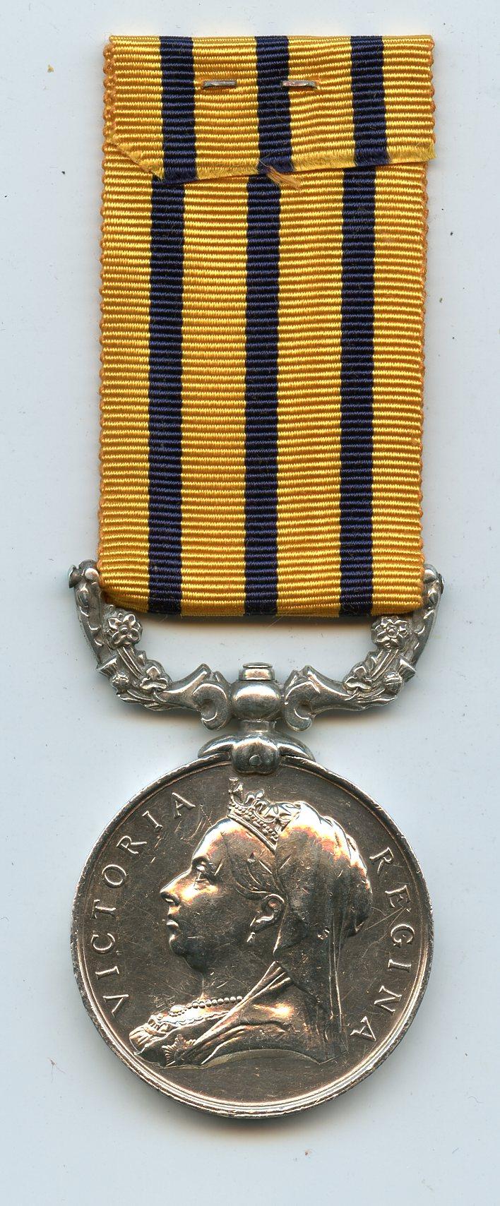British South Africa Company Medal Rhodesia 1896 To Pte Alfred Charles Smith, west Riding Regiment