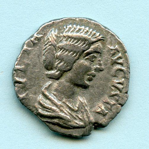 ROMAN EMPRESS JULIA DOMNA (AD 193-217) silver denarius coin