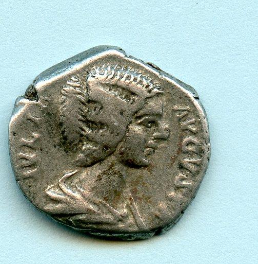 ROMAN EMPRESS JULIA DOMNA (AD 193-217) silver denarius coin