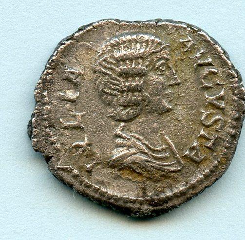 ROMAN EMPRESS JULIA DOMNA (AD 193-217) silver denarius coin