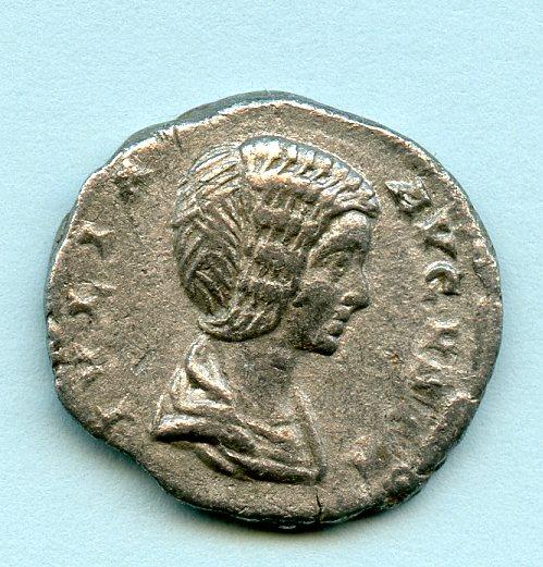 ROMAN EMPRESS JULIA DOMNA (AD 193-217) silver denarius coin