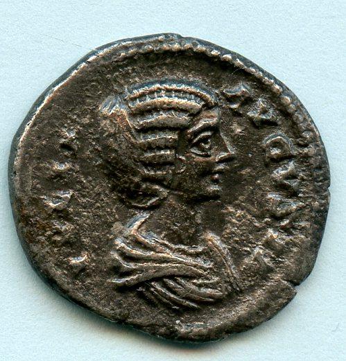 ROMAN EMPRESS JULIA DOMNA (AD 193-217) silver denarius coin