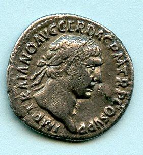 ROMAN EMPEROR TRAJAN (AD 98-117) silver denarius coin