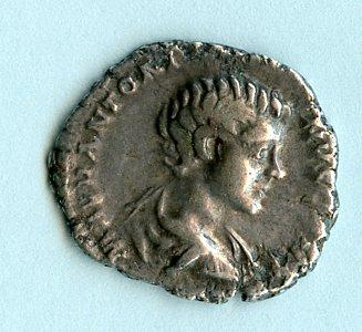 ROMAN EMPEROR CARACALLA  (AD 198-217) silver denarius coin
