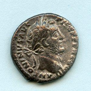 ROMAN EMPEROR ANTONINUS PIUS (AD 138-161) silver denarius coin