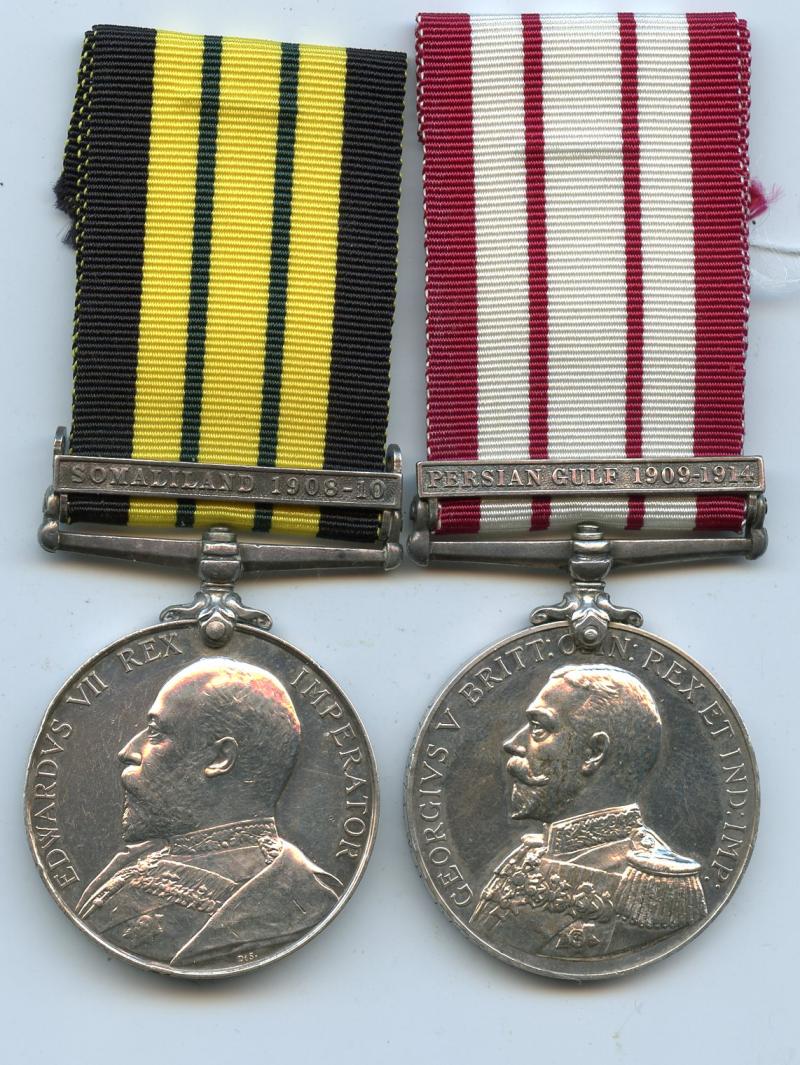 Africa & Naval General Service Medal Pair To Petty Officer Walter Henry Driver, Royal Navy HMS Fox