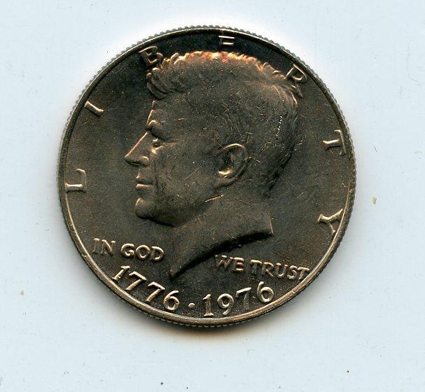 U.S.A. Kennedy Half Dollar Coin Dated 1976