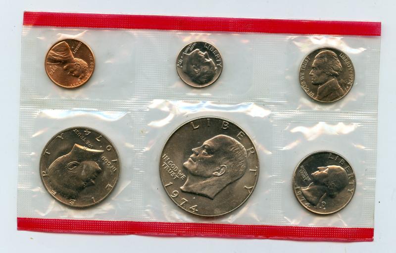 1974 United States of America Uncirculated Coin set