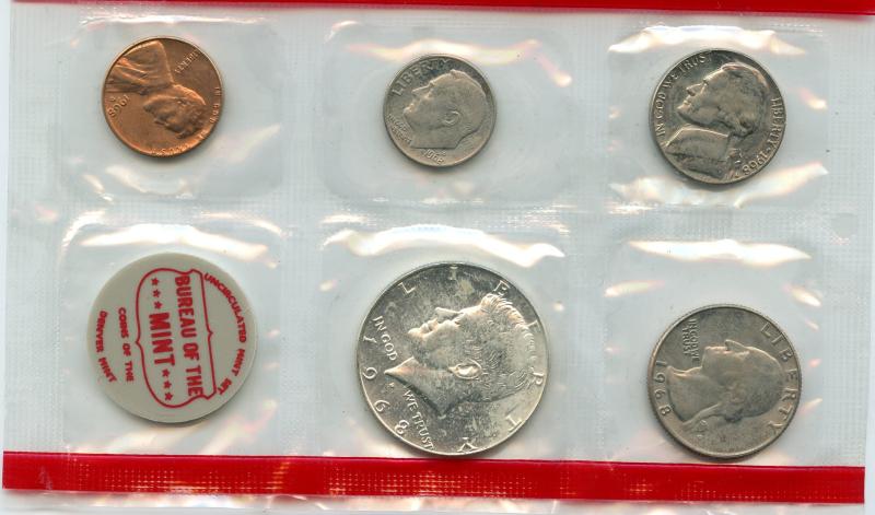 1968 United States of America Uncirculated Coin set