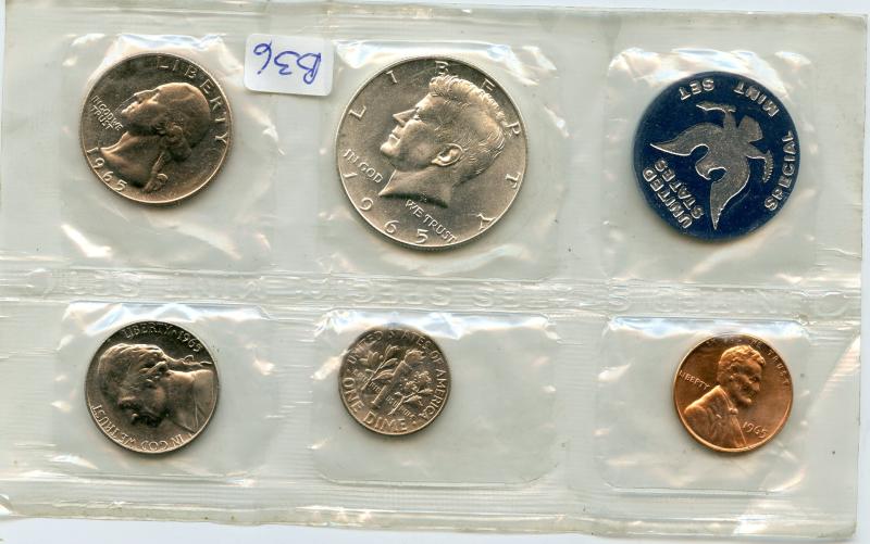 1965 United States of America Uncirculated Coin set