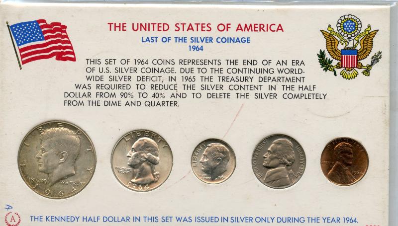 1964 United States of America  Coin set