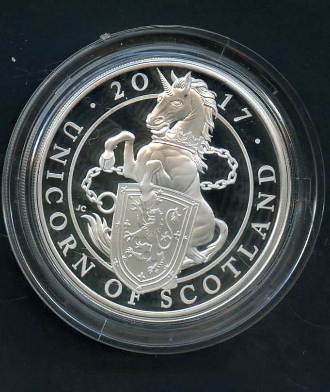 UK Unicorn of Scotland 2017  Silver Proof 1 Ounce £2 Coin