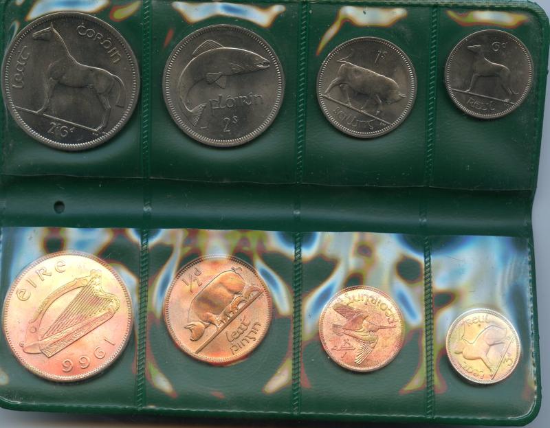 Ireland 1966 Uncirculated Coin Set