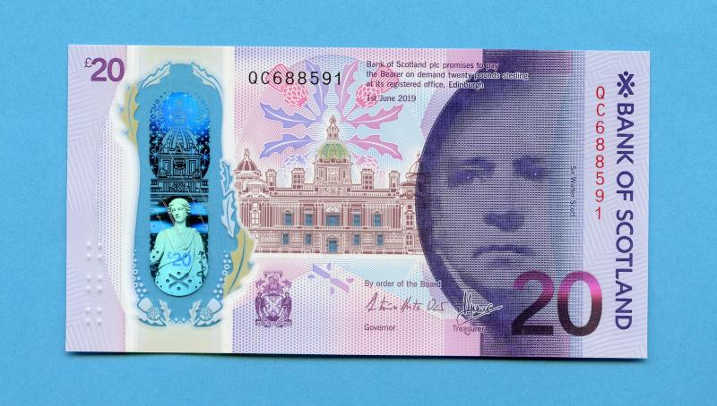 Bank of Scotland  New Polymer £20 Note  Queens Ferry Crossing Commemorative 1st June  2019