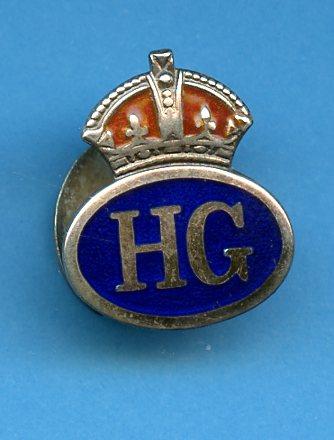 Home Guard  Silver Lapel Badge
