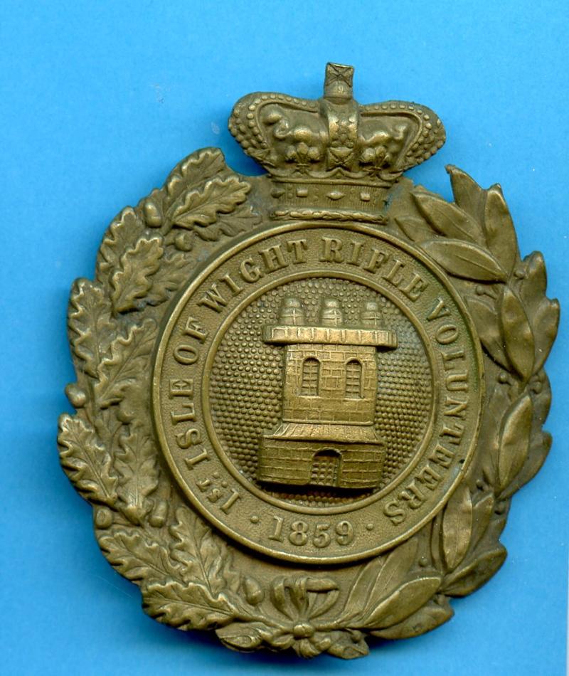 Rare Hampshire 1st Isle of Wight Rifle Volunteers Shako Badge