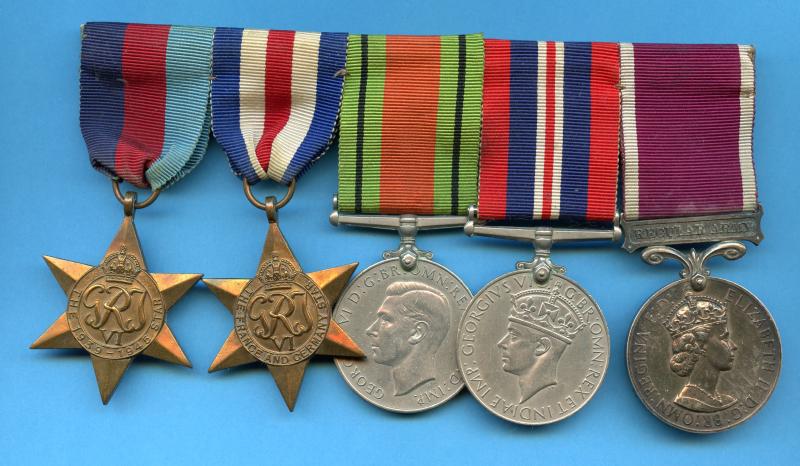 WW2 Group and Long Service Medal To Warrant Officer Class 2 P Jones Royal Electrical And Mechanical Engineers