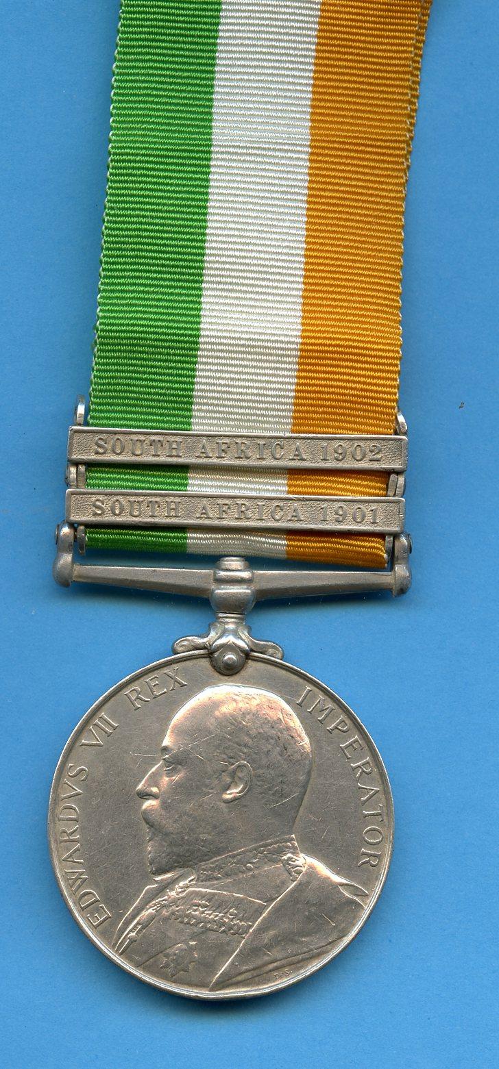 Kings South Africa Medal 1902 To Pte Harry Allen, Northampton Regiment