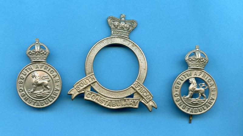 Set of 3 South African Constabulary Cap Badges