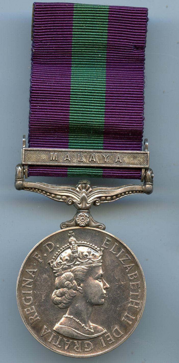 General Service Medal 1918-62 Malaya S.A.C. 1 C Strong RAF