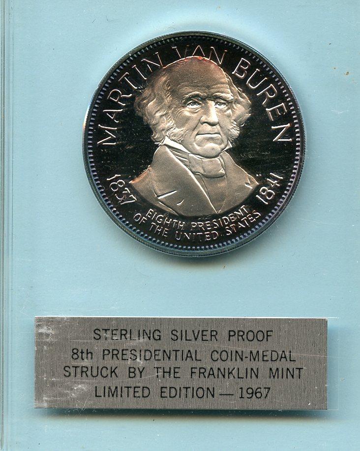 U.S.A Martin Van Buren Silver Proof Presidential Coin Medal