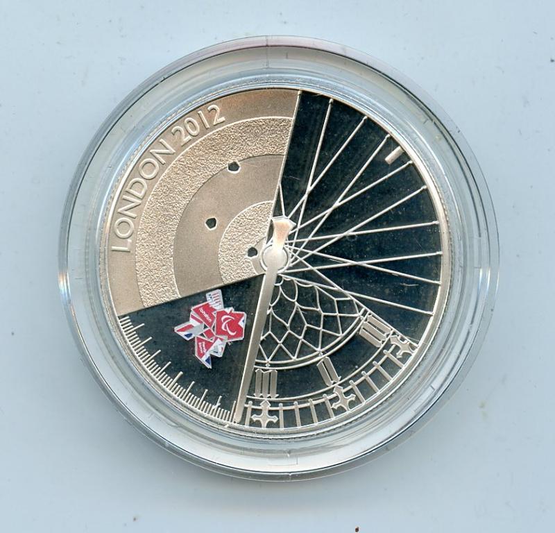 UK 2012  London Paralympics 2012  Silver Proof £5 Coin