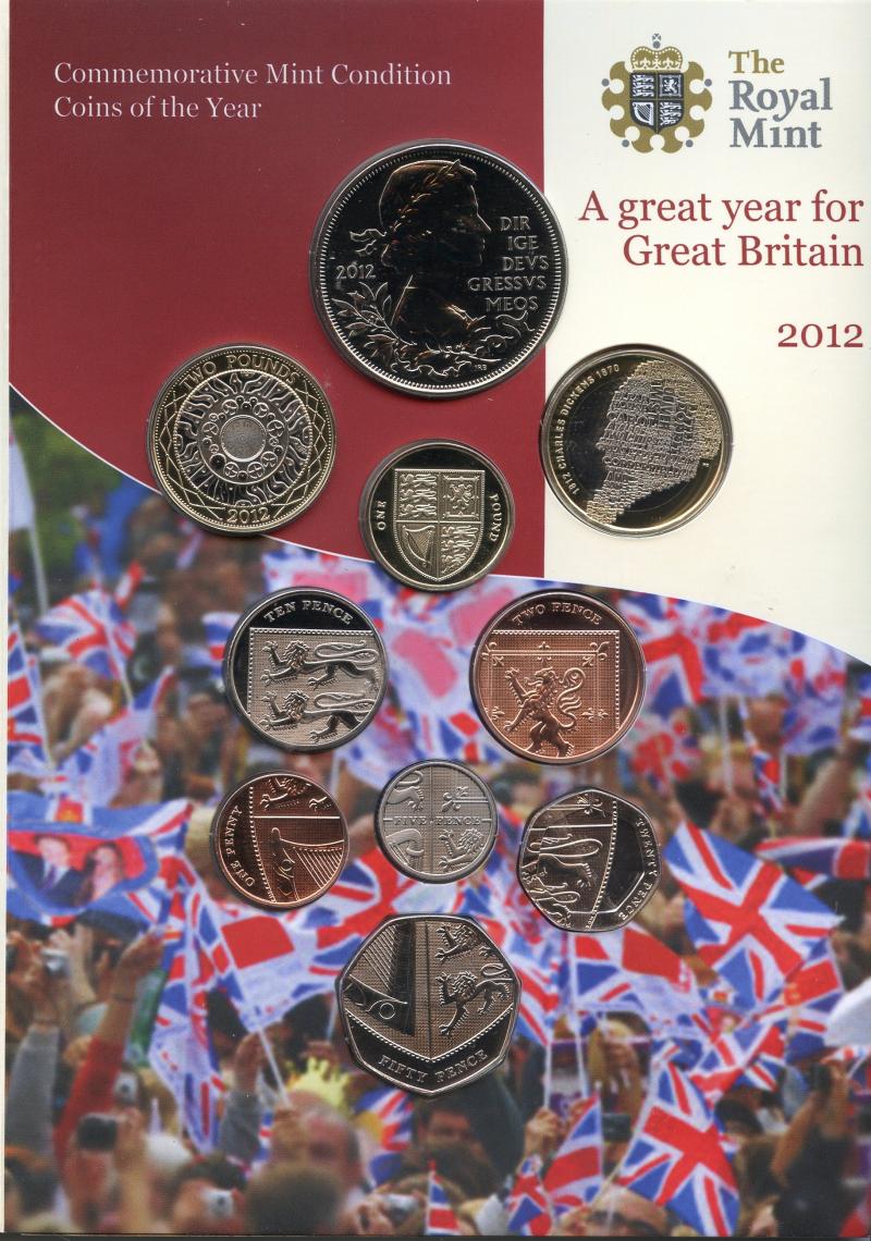 UK 2012 Brilliant Uncirculated  United Kingdom Coin Collection Diamond Jubilee