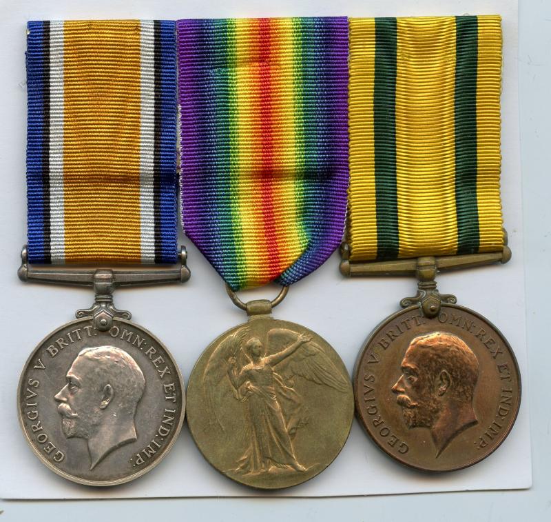 Territorial Voluntary Overseas War Medal Group To Sapper John Brown Tyneside Electrical Engineers