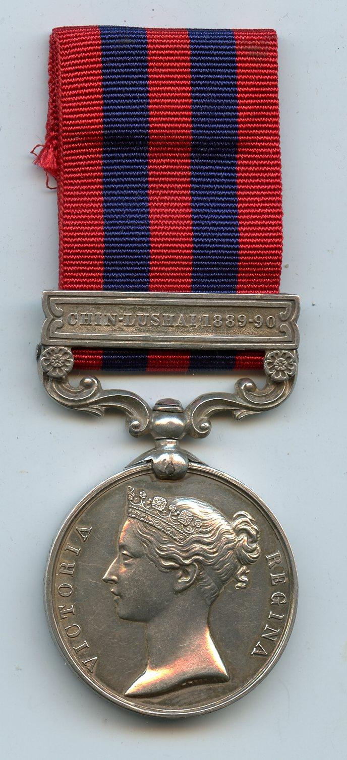 India General Service Medal 1854 To Pte  Charles  Taylor, King's Own Scottish Borderers