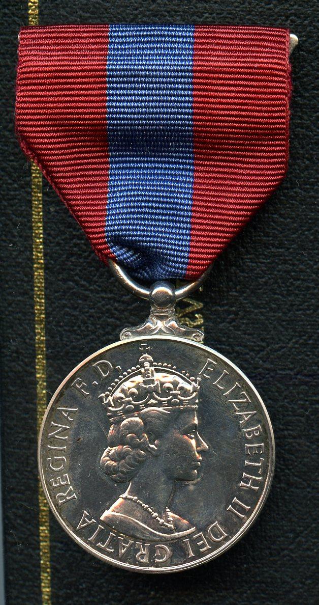 Imperial Service Medal  Queen Elizabeth II Dennis Cresswell Flint